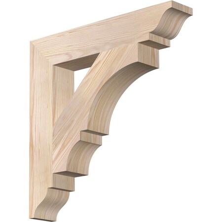 Ekena Millwork Balboa Traditional Smooth Bracket, Douglas Fir, 3 1/2"W x 20"D x 20"H BKT04X20X20BOA01SDF